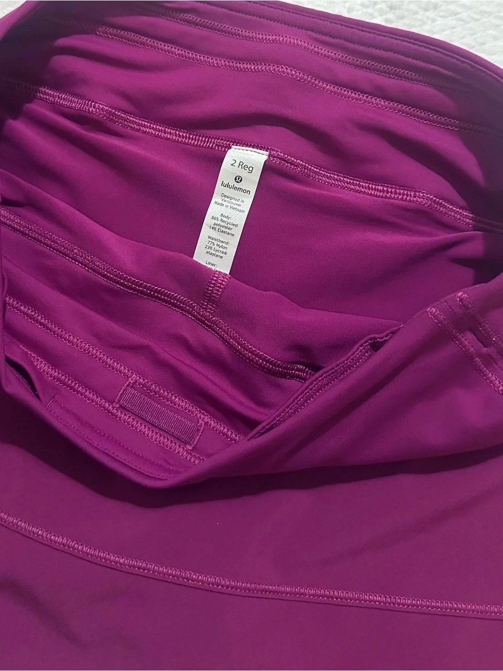Lululemon Pace Rival Skirt (Regular) in Deep Fuschia SZ 2